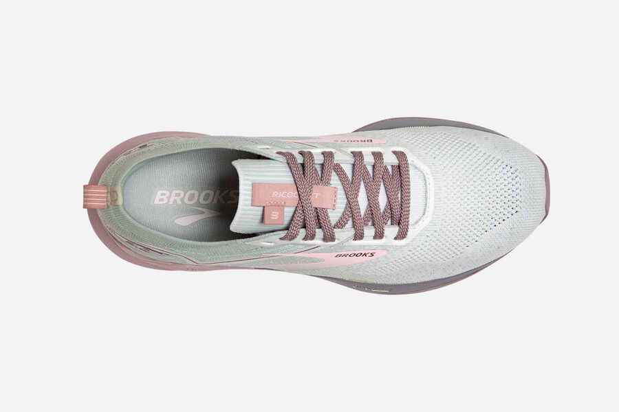 Brooks Ricochet 3 Road Running Shoes - Womens - White/Pink - XK9314250